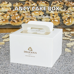 Cá nhân các tông bánh hộp giấy kraft chất liệu lá thông số kỹ thuật cứng nhắc hộp bóng Matt cán in ấn cho bánh - Product Image 2