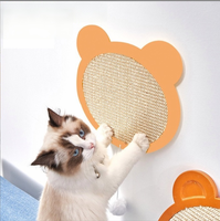 Mainan Kucing Ramah Lingkungan Modern Mewah Besar, Pengasah Cakar Pelindung, Desain Perekat Dinding, Terbuat dari Plastik