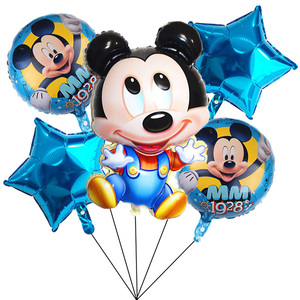 Palloncini Cartoon <span class=keywords><strong>di</strong></span> Design, Simpatici Palloncini in Foil <span class=keywords><strong>di</strong></span> Topolino e <span class=keywords><strong>Minnie</strong></span> per Decorazioni <span class=keywords><strong>di</strong></span> Compleanno, Giocattoli Auto-Gonfiabili - Product Image 2