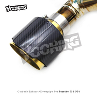 Silencieux d'échappement Catback en titane Valvetronic pour Porsche 718 Cayman Spyder GTS/GT4 4.0L 2025 SUS304 Tuyau de système d'échappement sport