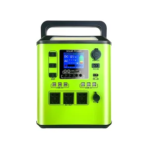 Berkemah listrik 1500 Watt 2000Wh harga rendah lithium grosir Cina catu daya luar ruangan portabel steker EU