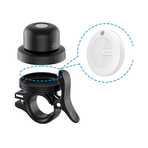 Timbre para Bicicleta MiLi MiTag con Rastreador <span class=keywords><strong>GPS</strong></span> Integrado, Soporte Oculto para AirTag y MiTag, Timbre Antirrobo para Bicicleta, Compatible con Google Apple Find My - Product Image 1