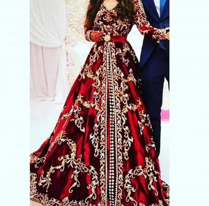 ATIYA LIBAS Design exclusif, broderie riche, satin, couleur personnalisée, Lehenga Choli de luxe marocain, longueur au sol, traîne longue - Product Image 4