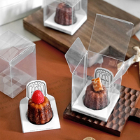 Boîte d'emballage haut de gamme pour cannelés avec fenêtre transparente, idéale pour pâtisseries, desserts, usage commercial et stockage