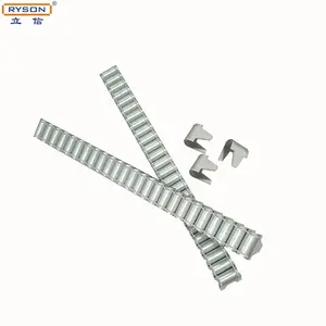 애완 동물 케이지 패스너 클립 22mm 크라운 정점 135H31 CL-38 클린칭 클립 Gabion 클립 도구