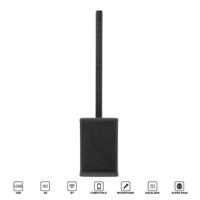 Sistema de PA Profesional de Columna Activa de 1200W - 12x2.75" Rango Completo de Medios + Amplificador Inalámbrico Clase D |   Bocina HD con Sonido de Alta Definición para Exteriores/Karaoke