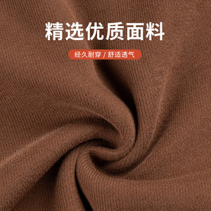 Yigeshan Men's Stand Collar Half Zip <b>Sweatshirt</b> Loose Fit Solid Color <b>Long</b> Sleeve Autumn Winter Leisure Wear - Product Image 4