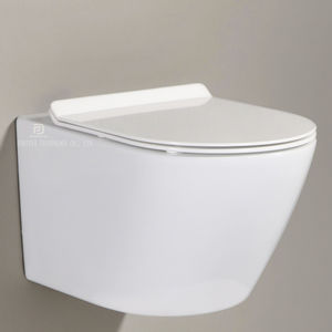 Grande Fortune Porcelaine Commode Murale Toilette Suspendue Ronde Toilette Suspendue Salle De Bains Tornado Toilette À Chasse D'eau - Product Image 1