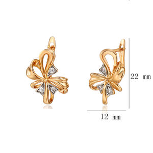 Yiwu xuping Wholesale Two-color Earrings Jewelry <strong>Jewellery</strong> From the Ukrainian Explosion <strong>Made</strong> <strong>in</strong> <strong>China</strong> - Product Image 2