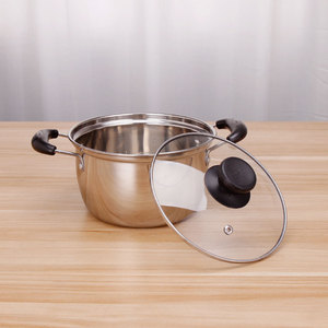 Ensemble de casseroles classique en acier inoxydable de <span class=keywords><strong>10</strong></span> pièces, casserole et marmite à soupe bon marché avec couvercle en verre, matériau métallique - Product Image 3