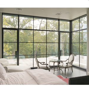 Precio barato <span class=keywords><strong>tata</strong></span> de la ventana de acero de soldadura francés simple negro confeccionadas con marco de acero ventanas y puertas de diseño de la <span class=keywords><strong>parrilla</strong></span> - Product Image 1