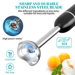 Batidora de Inmersión Comercial, Batidora de Varilla Eléctrica, Batidora de Alimentos Portátil de Acero Inoxidable, Licuadora para Jugos, Batidora de Cocina - Product Image 4