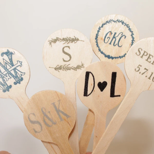 2025년 도매 BoFa 브랜드 맞춤형 로고 친환경 자작나무 일회용 차/커피 스틱 180mm UV 인쇄 맞춤형 색상 - Product Image 2