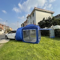 Tente arrière universelle pour SUV, imperméable, monocouche, quatre saisons, avec structure en acier, extension de coffre de voiture, camping, voyage en plein air, 190T