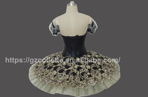 Vêtement de spectacle de carnaval de Venise personnalisé <span class=keywords><strong>Tutu</strong></span> cerclé professionnel Variation YAGP Raymonda <span class=keywords><strong>Tutu</strong></span> de crêpe de ballet de cygne noir - Product Image 6