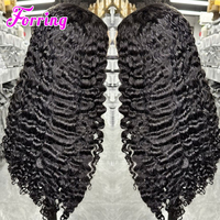 Perruque frontale sans colle 13x6 HD Lace, 100% cheveux humains vierges vietnamiens, bouclés birmanes, 40 pouces, ondulés, cuticules alignées