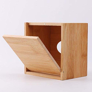 Tissue Box Cover Wooden Tissue Box Tissues Paper Holder for Bathroom Bedroom OfficeA three-piece