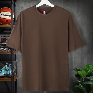 เสื้อยืดคอตตอนคอกลมแขนสั้นสีพื้นเนื้อหนาใส่สบายสำหรับชุดทำงาน ชุดนักเรียน - Product Image 3