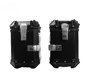 Bauletto Laterale Universale da <span class=keywords><strong>Moto</strong></span> 38L in Lega di Alluminio, Baule Posteriore Antiurto Accessori <span class=keywords><strong>Moto</strong></span> Attrezzatura da <span class=keywords><strong>Moto</strong></span> - Product Image 3