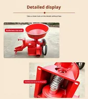 Moulin à riz entièrement automatique double usage XiangHong 3HP 220V, moteur commercial et domestique haute performance, décortiqueur de son de riz fin 500kg/h, garantie 1 an