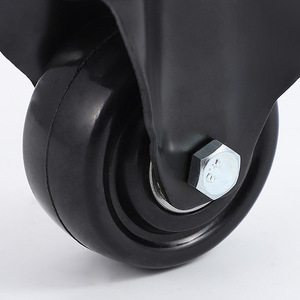 2 Inch Rubber Caster Wheel Plate Mount Silent Furniture Industrial Casters PP Material Plain Bearing Modern Design - Product Image 2