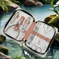 Coupe-ongles en acier inoxydable de haute qualité, ensemble de pédicure, kit d'outils de beauté professionnel avec un design durable et portable