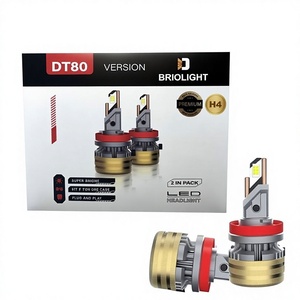 Nouvelles ampoules de phares LED pour voiture 160W (paire) 6500K 9-32V 16000 Lumens H1 H4 H7 H11 9005 H3 9006 - Product Image 1