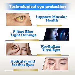 Compléments en gélules molles de lutéine et de zéaxanthine pour la santé oculaire, soutenant la fatigue oculaire et la <span class=keywords><strong>vision</strong></span>, avec myrtille et armoise. - Product Image 3