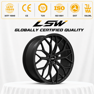 LS8189 18x8.5 19x9.5 20x10 5x120 Ruedas Forjadas Escalonadas de Primera Calidad, Precio Directo de Fábrica, Negro Satinado para BMW - Product Image 3