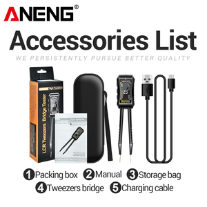 Pinzas Inteligentes ANENG GN702, Medidor Digital LCR, Probador de Resistencias, Condensadores y Componentes Electrónicos - Product Image 6