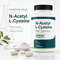 Nouveau supplément NAC Sélénium B6 1300mg N-acétyl L-cystéine NAC Capsules pour soutenir la santé du système immunitaire et antioxydant