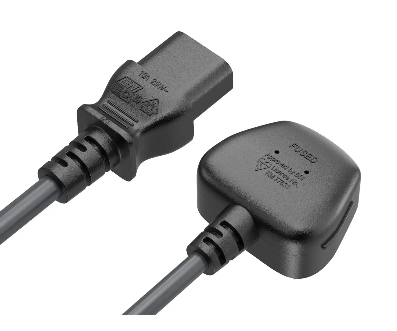 Muestra disponible mejor fábrica 3A 5A 7A 10A C13 UK cable de alimentación 13a 250V cable de alimentación UK