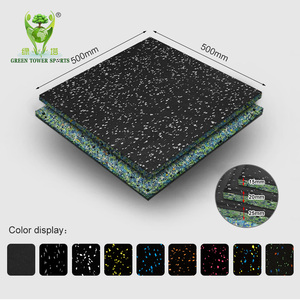 Durable antistatique SBR matériel Gym carreaux de <span class=keywords><strong>sol</strong></span> en <span class=keywords><strong>caoutchouc</strong></span> taille personnalisable <span class=keywords><strong>tapis</strong></span> d'exercice avec EPDM Granules étanche - Product Image 2