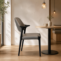 Chaise de salle à manger contemporaine en bois massif sans accoudoirs, écologique et imperméable pour salon et chambre