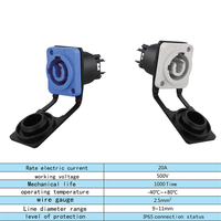 ELEWIND Connecteurs de haut-parleurs audio haute performance Étanche Mâle et Femelle Interface de prise de courant Laiton Matériau PC