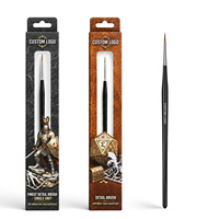 Ensemble de pinceaux miniatures OEM personnalisés, pinceaux à poils de zibeline pour lignes fines, pinceaux de précision, pinceaux de calligraphie pour la peinture miniature et les figurines.