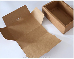 Özelleştirilmiş katlanabilir geri dönüşümlü el yapımı karton kutu kahverengi Kraft karton kutuları nakliye - Product Image 4