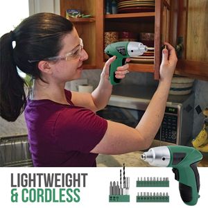 Lithium Ion Drill Driver 4V 1300mAh Mini Electric Screwdriver Household <b>Power</b> <b>Tool</b> Set - Product Image 4