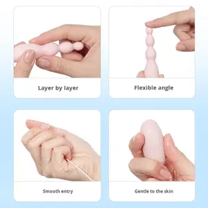 Nuovo Modello ROSLEXE Yue <span class=keywords><strong>Ting</strong></span> Vibratore per Doppio Uso Vagina e Ano, Stimolazione Frontale e Posteriore con Doppio Morsetto - Product Image 3