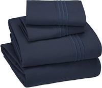 Ensemble de literie d'hôtel 100% bambou personnalisé 6 pièces caractère/drap de coton de Noël soyeux doux plat drap-housse emballage