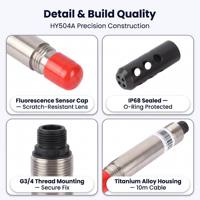 Sensor de Oxígeno Disuelto en Línea HY-504A, 0-20mg/L ±1%, RS485 MODBUS G3/4 IP68, Analizador de OD para Aguas Residuales de Titanio, OEM