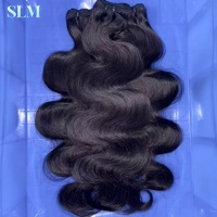 Extensions de cheveux naturels bruts cambodgiens noirs, double trame, ondulés, de donneur unique, vente en gros, très demandés