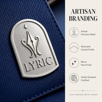 Plaques d'identification 3D en alliage de zinc Sterling Unerring, micro-gravées haute définition, badges de surface inaltérables