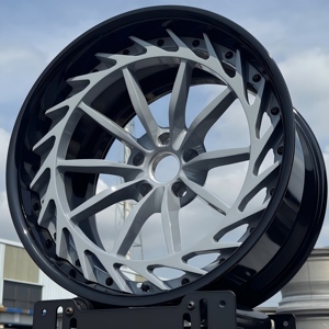 JWYC Juego de 2 Ruedas de Aleación de Aluminio 6061 Forjadas a Medida para Autos, de 18-24 Pulgadas, 5x112/5x130/5x114.3, para BMW, Audi, <span class=keywords><strong>Fiat</strong></span>, Ruedas de Carreras - Product Image 3