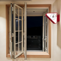 Ventanas Plegables Verticales de Aleación de Aluminio con Vidrio Templado, Insonorizadas, Diseño Moderno, para Cocina y Baño