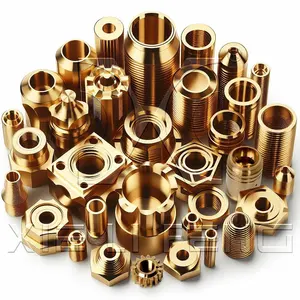 Custom High Precision Turned Brass Machining Parts Mechanical Small Part Brass Cnc Parts Machined Copper Products Cnc Components