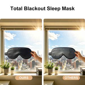 Masque de sommeil <span class=keywords><strong>3D</strong></span> personnalisé avec logo CM, masque pour les yeux en mousse à mémoire de forme Lycra, étiquette privée, couleur/forme personnalisée, design gratuit et échantillon gratuit - Product Image 4