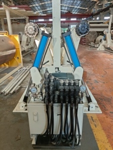 Sử dụng thủy lực shaftless Mill CuộN các tông sóng Robot Stacker carton shaftless kệ - Product Image 3