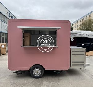 Highly Towing OEM Stainless Steel pink Food Trailer Ice-cream Truck With Water System for Sale in Uk - Product Image 5