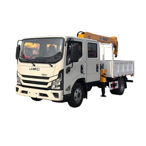 Camión Pequeño JAC de Doble Cabina con Grúa Montada, Camión 4x2 Equipado con Plataforma de Carga de 4 a 5 Toneladas - Product Image 1